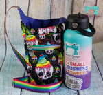 Baker Water Bottle Crossbody Bag - Skull Dripping Ice Cream