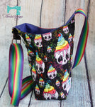 Baker Water Bottle Crossbody Bag - Skull Dripping Ice Cream