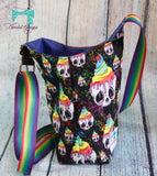 Baker Water Bottle Crossbody Bag - Skull Dripping Ice Cream