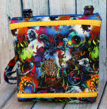 Watercolor Dragon Meadow Crossbody Bag